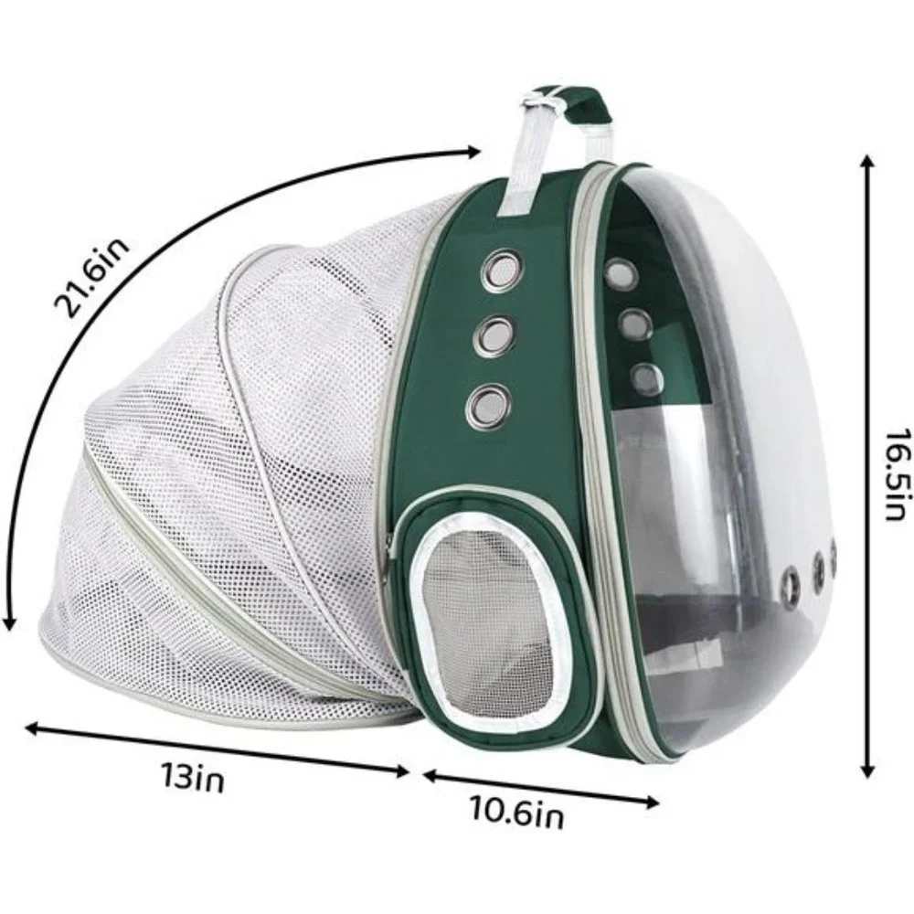 Cat Backpack Carrier,Expandable Pet Bubble Backpack Airline Approved, Pet Travel